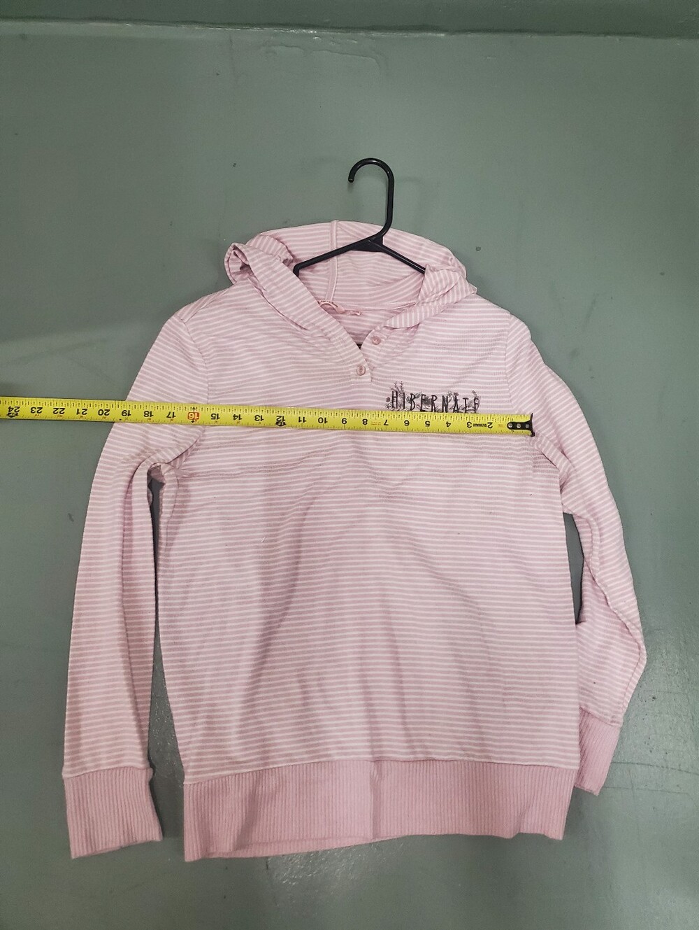 La Vie En Rose Pink and White Striped Hoodie Sweatshirt